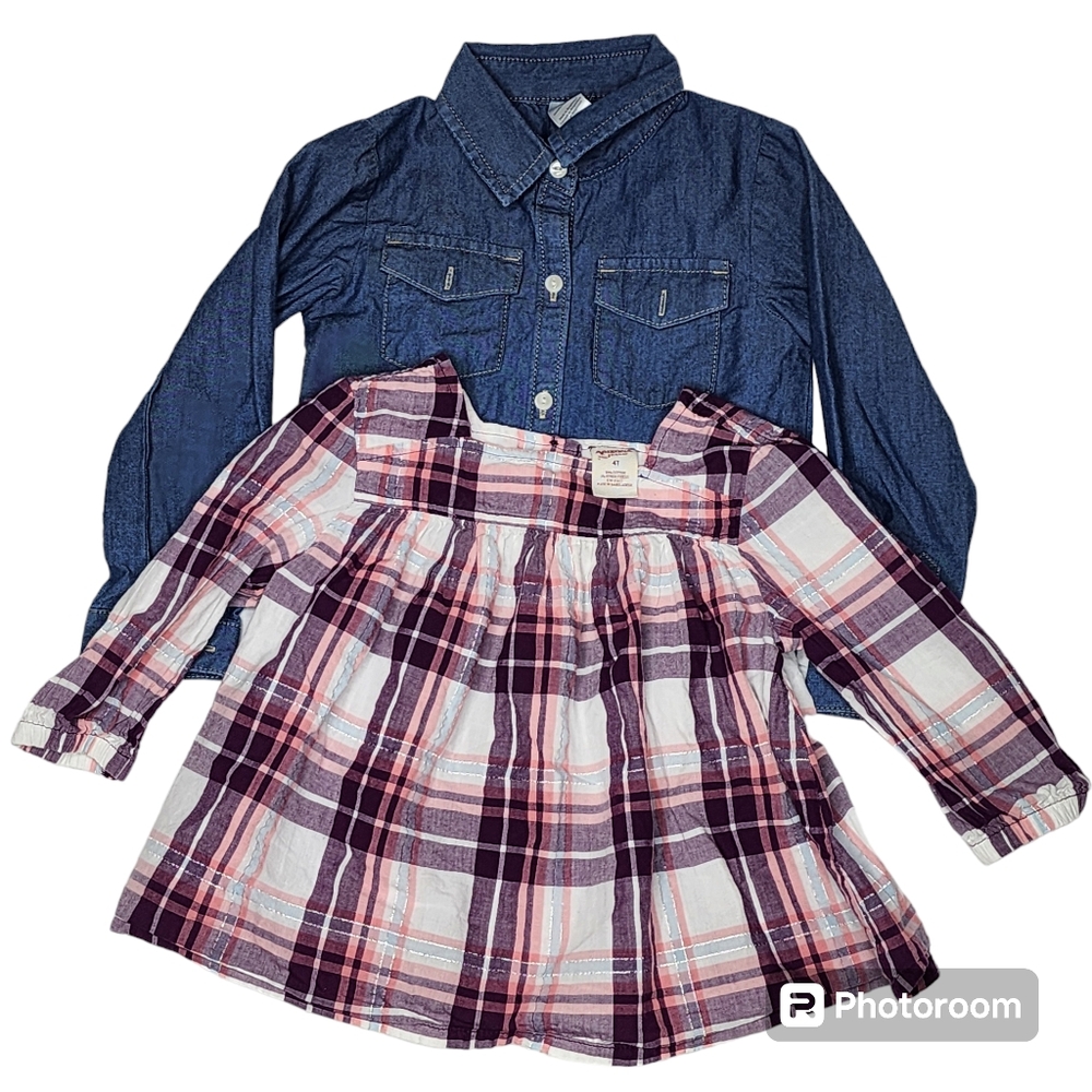 ARIZONA JEAN CO. & CARTER'S Toddler Long Sleeve Top Bundle. Size 4t